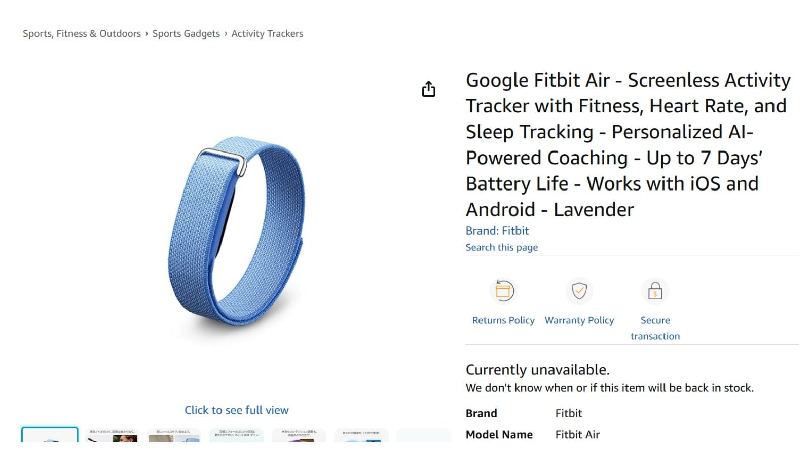 Fitbit Air India launch